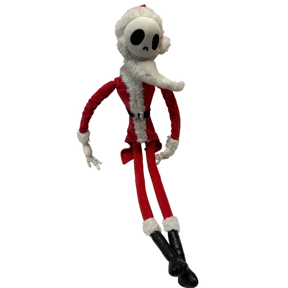 Disney Nightmare Before Christmas Sandy Claws Jack Skellington Plush Santa Suit